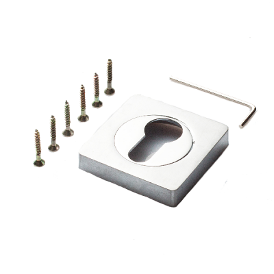 Накладка на цилиндр к ручкам PUERTO квадратная розетка 02 дверной фурнитуры для межкомнатных дверей оптом и в розницу с доставкой по всей России