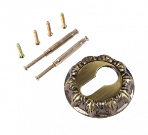 Накладка на цилиндр РЕНЦ декоративная,10 розетка дверной фурнитуры для межкомнатных дверей оптом и в розницу с доставкой по всей России