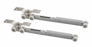 Комплект роликов для раздвижных дверей с двумя доводчиками, INDR 05 double soft дверной фурнитуры для межкомнатных дверей оптом и в розницу с доставкой по всей России