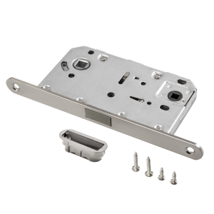 Защелка сантехническая магнитная B2B с пластиковой ответной планкой дверной фурнитуры для межкомнатных дверей оптом и в розницу с доставкой по всей России