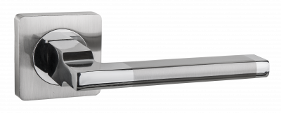 Ручка дверная, никель матовый/хром блестящий дверной фурнитуры для межкомнатных дверей оптом и в розницу с доставкой по всей России