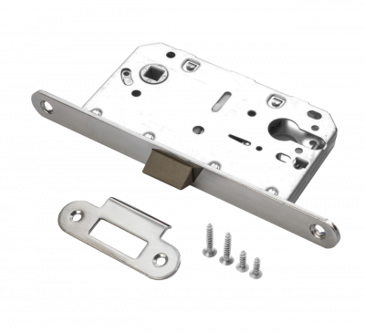 Замок под цилиндр, никель матовый дверной фурнитуры для межкомнатных дверей оптом и в розницу с доставкой по всей России