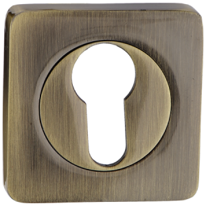 Накладка на цилиндр к ручкам РЕНЦ квадратная розетка 02 дверной фурнитуры для межкомнатных дверей оптом и в розницу с доставкой по всей России