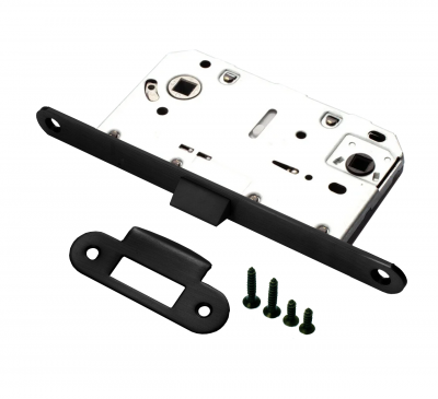 Защелка сантехническая, черный дверной фурнитуры для межкомнатных дверей оптом и в розницу с доставкой по всей России