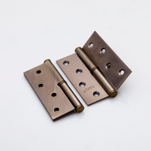 Петля ст. РЕНЦ 100*75*2,5, правая, плоск. колп. дверной фурнитуры для межкомнатных дверей оптом и в розницу с доставкой по всей России