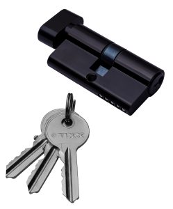 Цилиндр TIXX 60 мм К-З, стандартный ключ дверной фурнитуры для межкомнатных дверей оптом и в розницу с доставкой по всей России