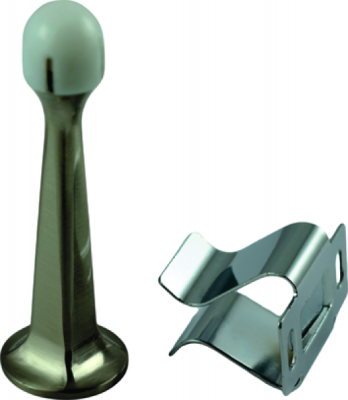 Ограничитель дверной "DS 76" настенный с фиксатором дверной фурнитуры для межкомнатных дверей оптом и в розницу с доставкой по всей России