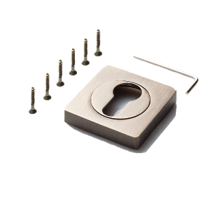 Накладка на цилиндр к ручкам PUERTO квадратная розетка 02 дверной фурнитуры для межкомнатных дверей оптом и в розницу с доставкой по всей России