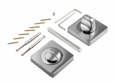 Завертка к ручкам PUERTO на квадратной розетке 02 дверной фурнитуры для межкомнатных дверей оптом и в розницу с доставкой по всей России