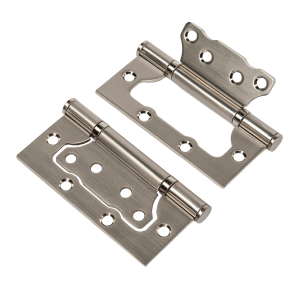 Петля стальная, плоский колпачок (без врезки) дверной фурнитуры для межкомнатных дверей оптом и в розницу с доставкой по всей России