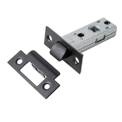 Защелка межкомнатная, пластиковый язычок, черный дверной фурнитуры для межкомнатных дверей оптом и в розницу с доставкой по всей России