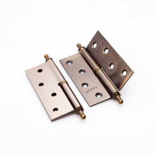 Петля ст. РЕНЦ 100*75*2,5, правая, декор. колп. дверной фурнитуры для межкомнатных дверей оптом и в розницу с доставкой по всей России