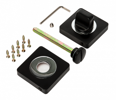 Завертка для ручек РЕНЦ на квадратной розетке 02 дверной фурнитуры для межкомнатных дверей оптом и в розницу с доставкой по всей России