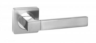 Ручка дверная, никель матовый/хром блестящий дверной фурнитуры для межкомнатных дверей оптом и в розницу с доставкой по всей России