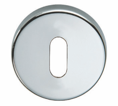 Накладка под сувальдный ключ к ручкам "Твист", "Виста", хром блестящий