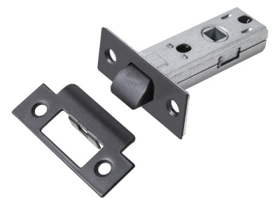 Защелка межкомнатная TIXX, пластиковый язычок, черный