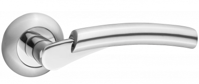 Ручка дверная "Бари", ник.мат.-ник. бл.