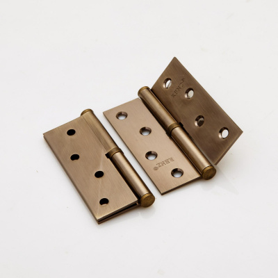 Петля стальн.100*75*2.5 б/колп,с обв,лев,кофе