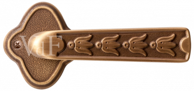 Ручка дверная "Аморе", латунь состаренная